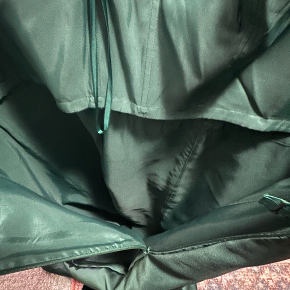 Adrianna Papell One-Shoulder Dress in Deep Green - Picture 4 of 6